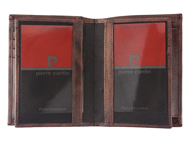 Skórzany męski portfel Pierre Cardin FOSSIL TILAK12 331 RFID