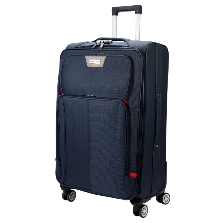 Mocne materiałowe walizki podróżne damskie Pierre Cardin LEE02 3063 x3 Z