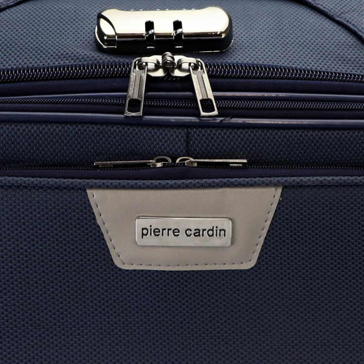 Mocne materiałowe walizki podróżne damskie Pierre Cardin LEE02 3063 x3 Z