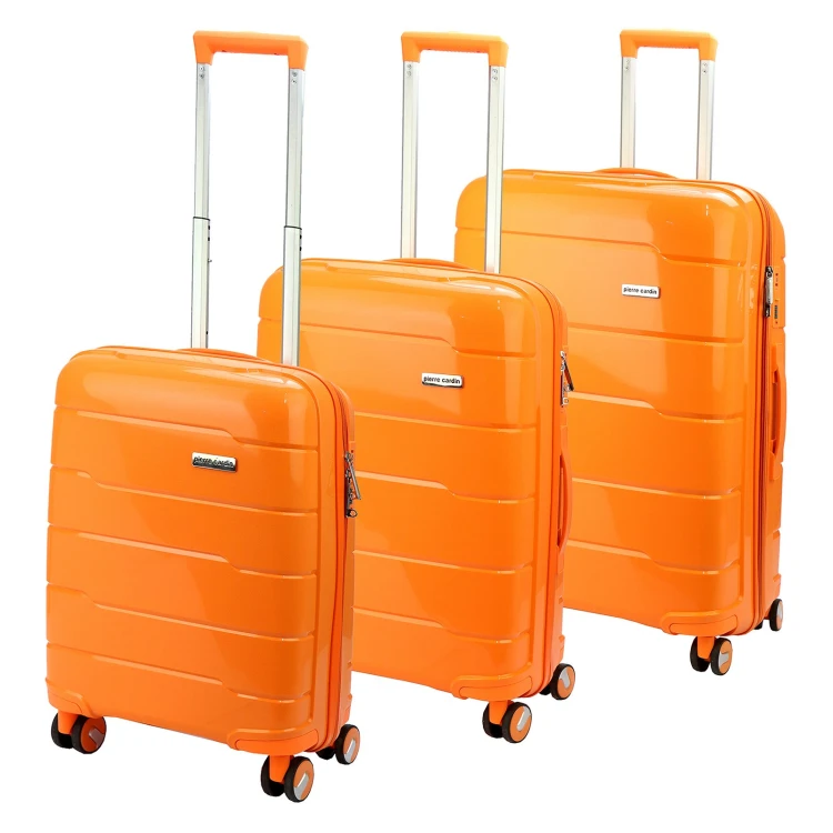 Mocne materiałowe walizki podróżne damskie Pierre Cardin LEE01 PP03 103 x3 Z