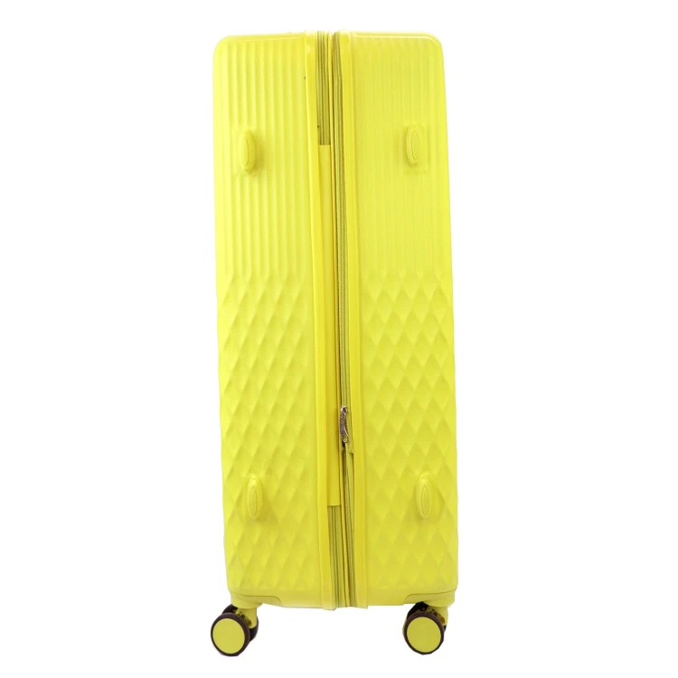 Zestaw 5 walizek i kosmetyczka z ABS Leonardo da Vinci 3059-2 x6 Z – żółty