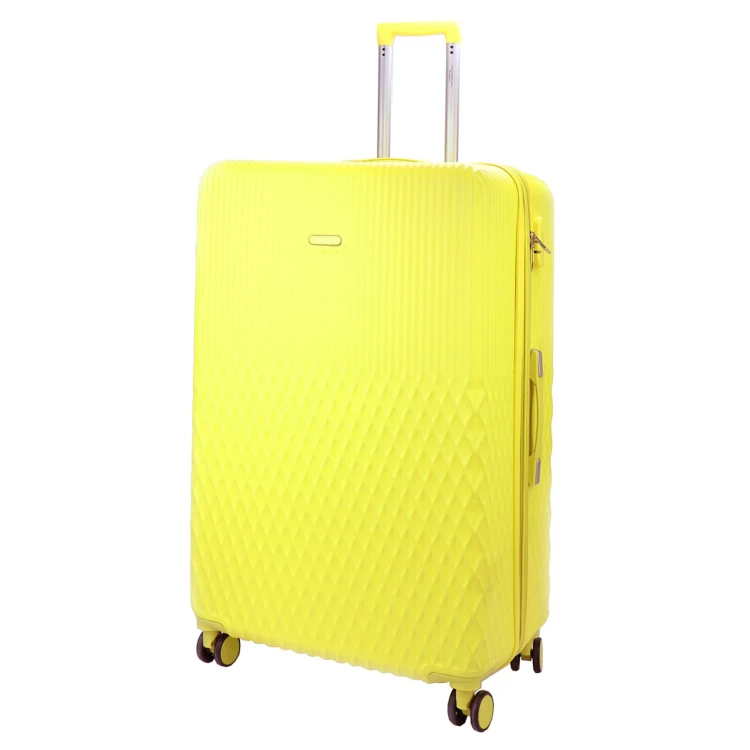 Zestaw 5 walizek i kosmetyczka z ABS Leonardo da Vinci 3059-2 x6 Z – żółty