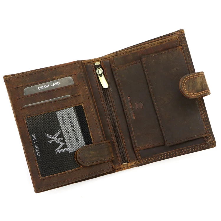 Skórzany męski portfel Money Kepper CCH 5601B