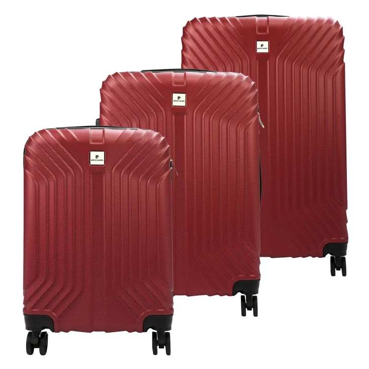 Mocna walizka damska z ABSu Pierre Cardin ISTANBUL MED10 x3 Z