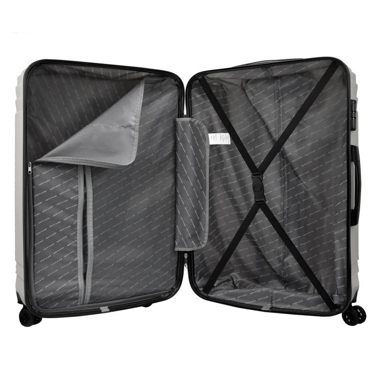 Mocna walizka damska z ABSu Pierre Cardin ISTANBUL MED10 x3 Z