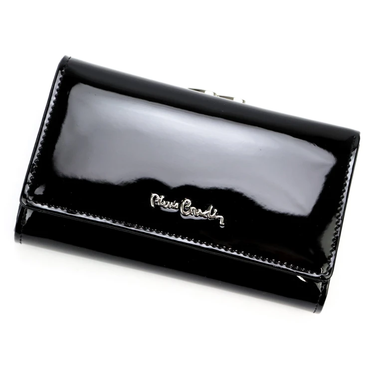 skóra naturalna + Damski portfel ze skóry ekologicznej Pierre Cardin 07 SHINY 108