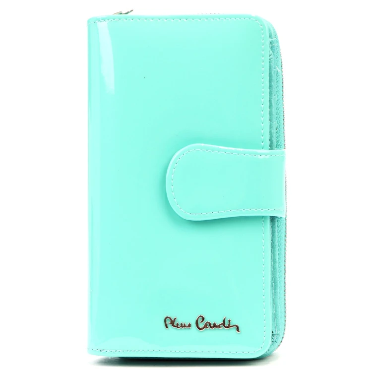skóra naturalna + Damski portfel ze skóry ekologicznej Pierre Cardin 07 SHINY 116