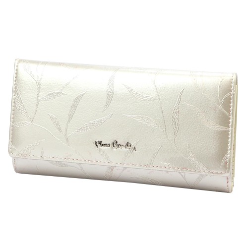 Lakierowany damski portfel z naturalnej skóry Pierre Cardin 02 LEAF 122