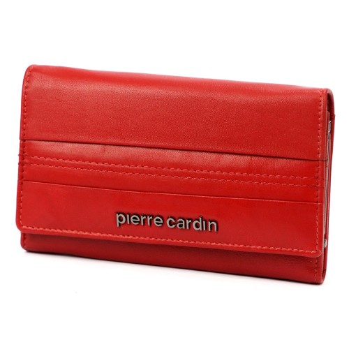 Podłużny skórzany portfel damski Pierre Cardin TILAK130 455 RFID