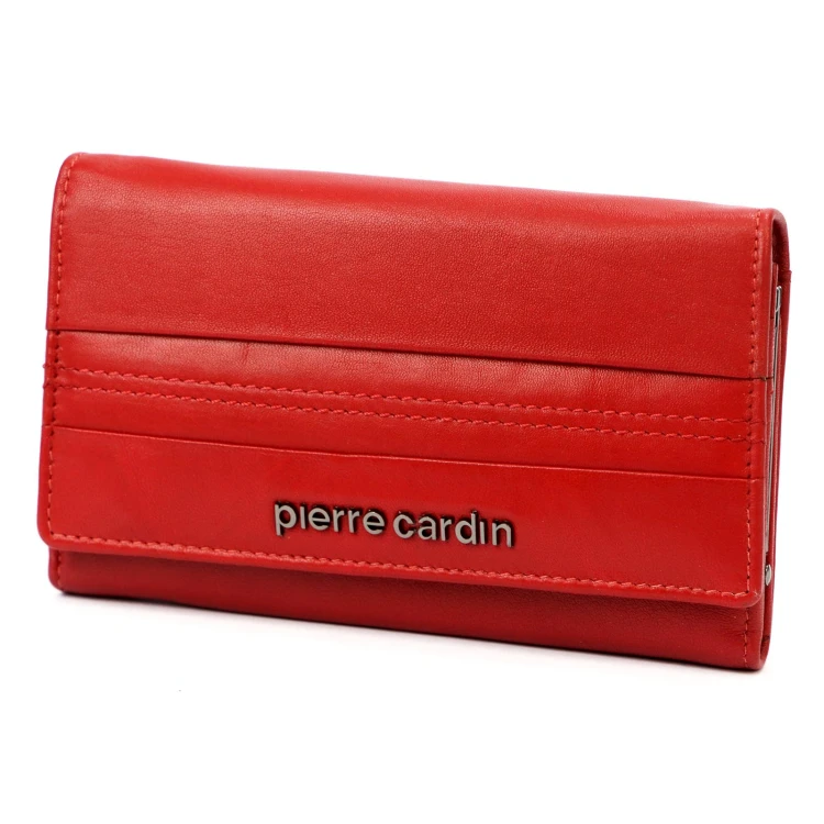 Podłużny skórzany portfel damski Pierre Cardin TILAK130 455 RFID