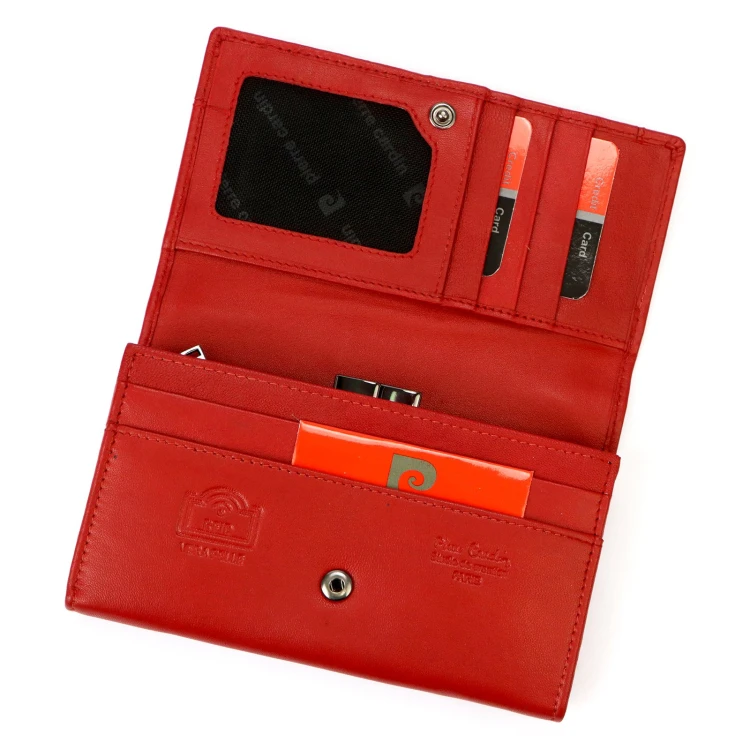 Podłużny skórzany portfel damski Pierre Cardin TILAK130 455 RFID