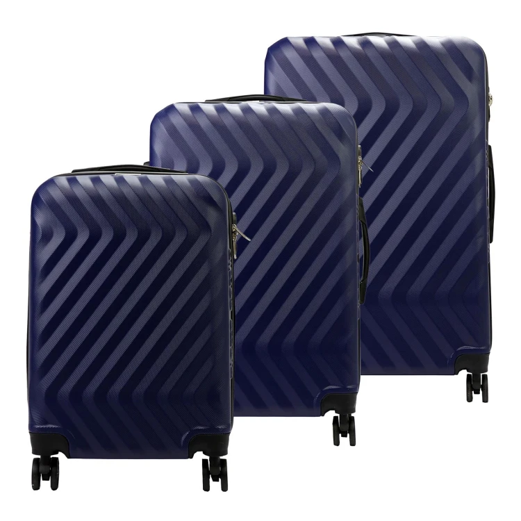 Mocna walizka damska z ABSu Pierre Cardin MED12 x3 Z