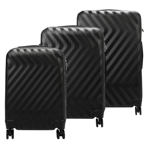 Mocna walizka damska z ABSu Pierre Cardin MED12 x3 Z