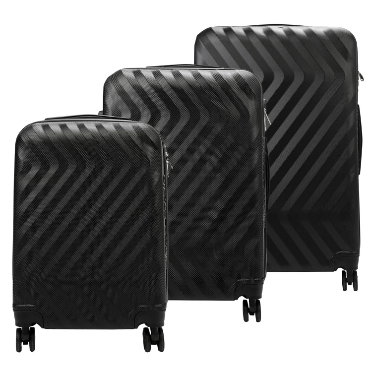 Mocna walizka damska z ABSu Pierre Cardin MED12 x3 Z