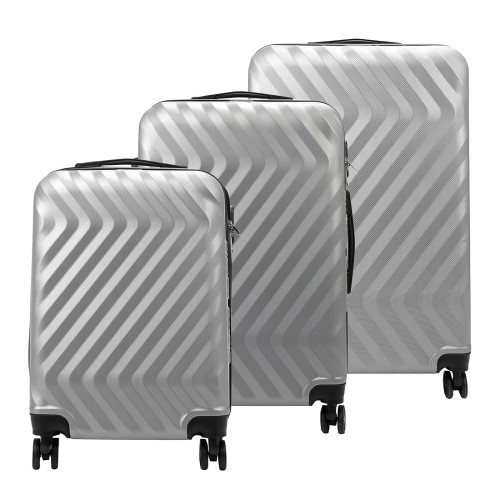 Mocna walizka damska z ABSu Pierre Cardin MED12 x3 Z