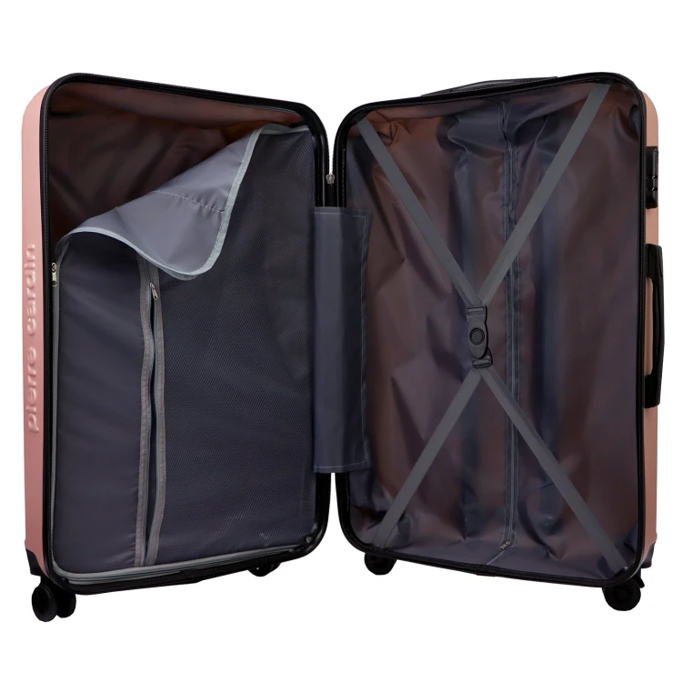 Mocna walizka damska z ABSu Pierre Cardin MED12 x3 Z