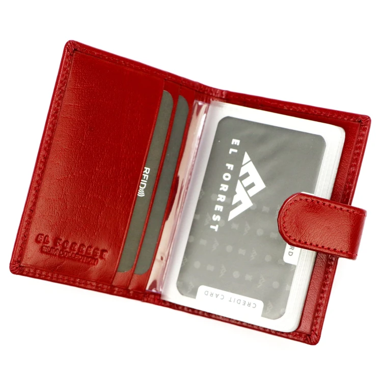 Duże skórzane etui na dokumenty i karty EL FORREST 7000 RFID