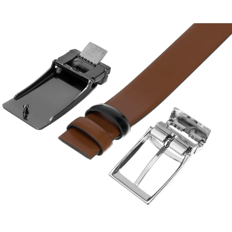 Meski zestaw prezentowy skóra naturalna Peterson PTN KL-B001-S001 BLACK-BROWN