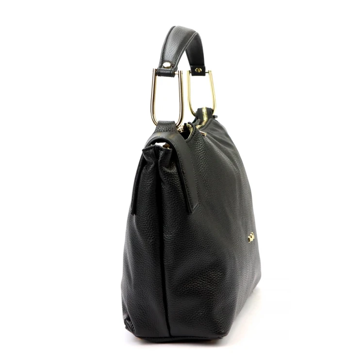 Duża Skórzana damska shopperbag torebka na ramię z uchwytem Pierre Cardin