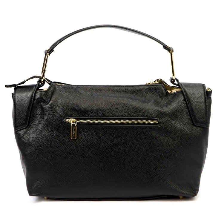 Duża Skórzana damska shopperbag torebka na ramię z uchwytem Pierre Cardin