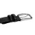 Czarny skórzany pasek męski Pierre Cardin PARURE05 BLACK SILVER z klasyczną klamrą