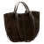 Duża zamszowa torebka shopper Luka 24-082 D z kosmetyczką