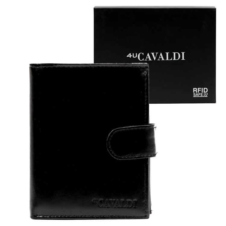 Skórzany męski portfel Cavaldi 0001L-P-BS RFID