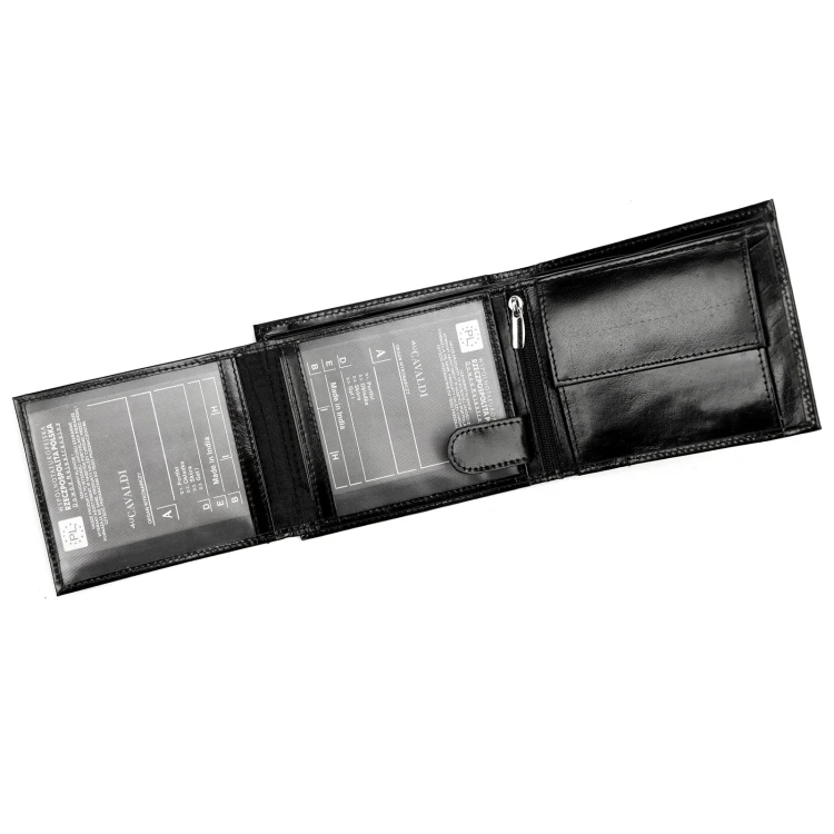 Skórzany męski portfel Cavaldi 0002-P-BS RFID