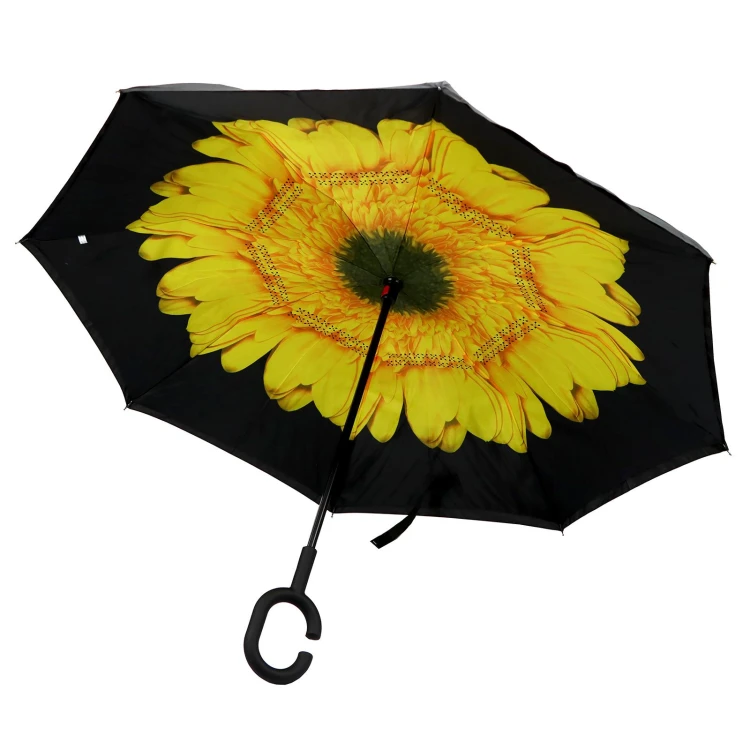 Damski automatyczny parasol w kwiaty Yili 6802