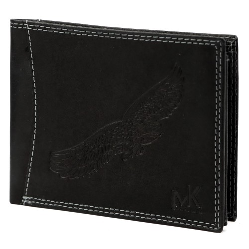 Skórzany męski portfel Money Kepper CDD 5600 BIRD