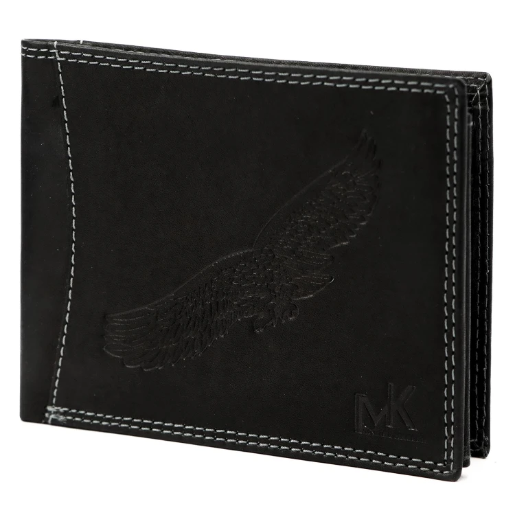 Skórzany męski portfel Money Kepper CDD 5600 BIRD