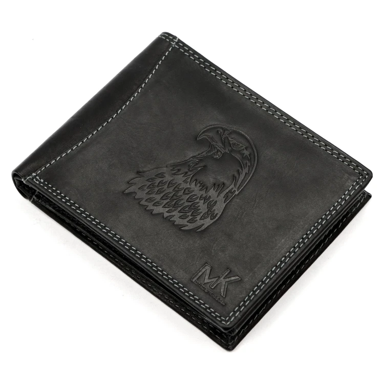 Skórzany męski portfel Money Kepper CDD 5600 EAGLE