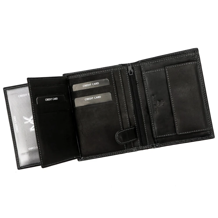 Skórzany męski portfel Money Kepper CDD 5601 WILD WEST