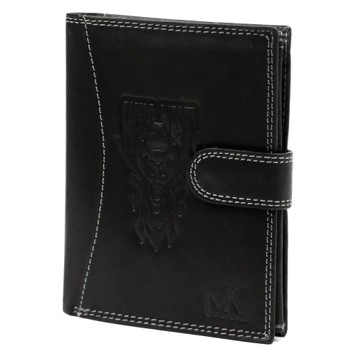 Skórzany męski portfel Money Kepper CDD 5601B WILD WEST