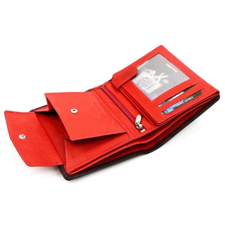 Norwegia, skórzany męski portfel Money Kepper SN5601 RFID