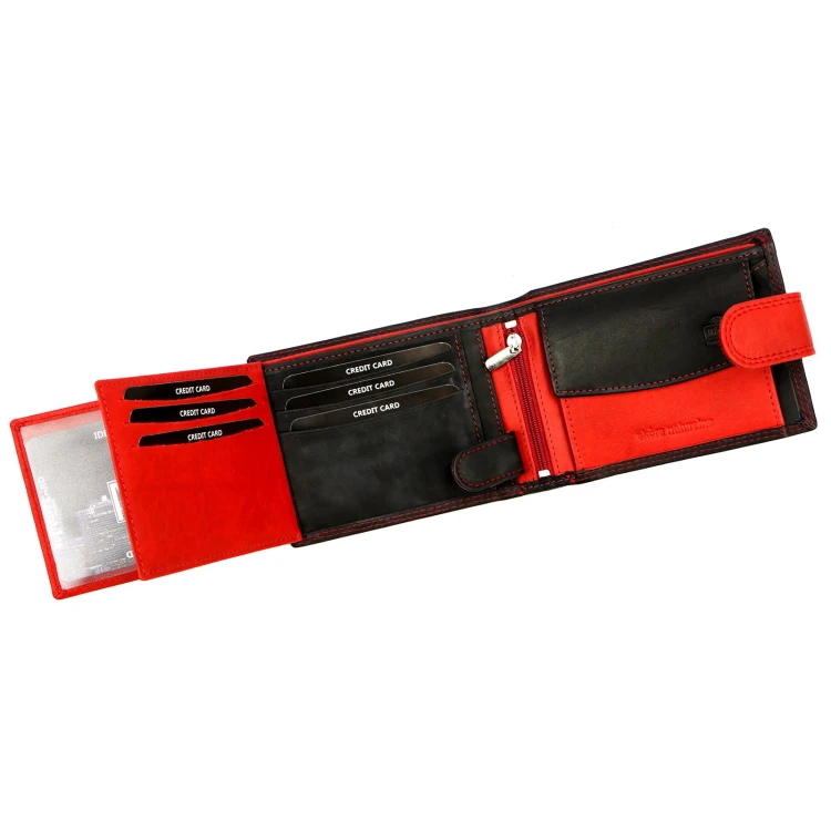 Skórzany męski portfel Money Kepper CNM 5600B RFID