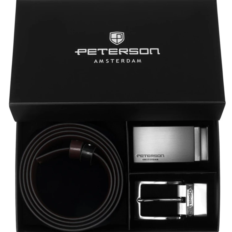 Meski zestaw prezentowy skóra naturalna Peterson PTN KL-B005-S001-D