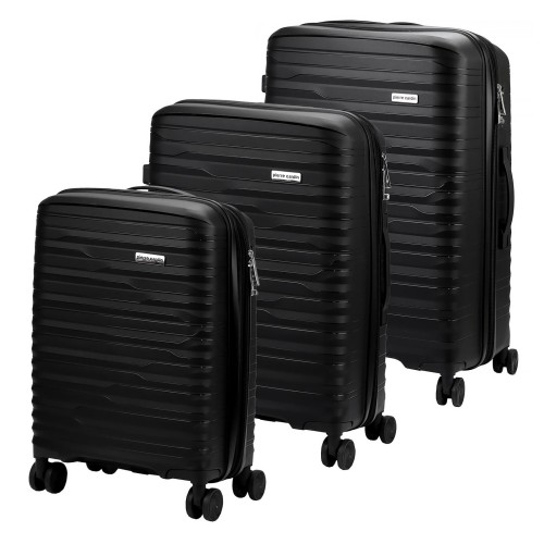 Mocna walizka damska z ABSu Pierre Cardin LEE10 PP16 x3 Z