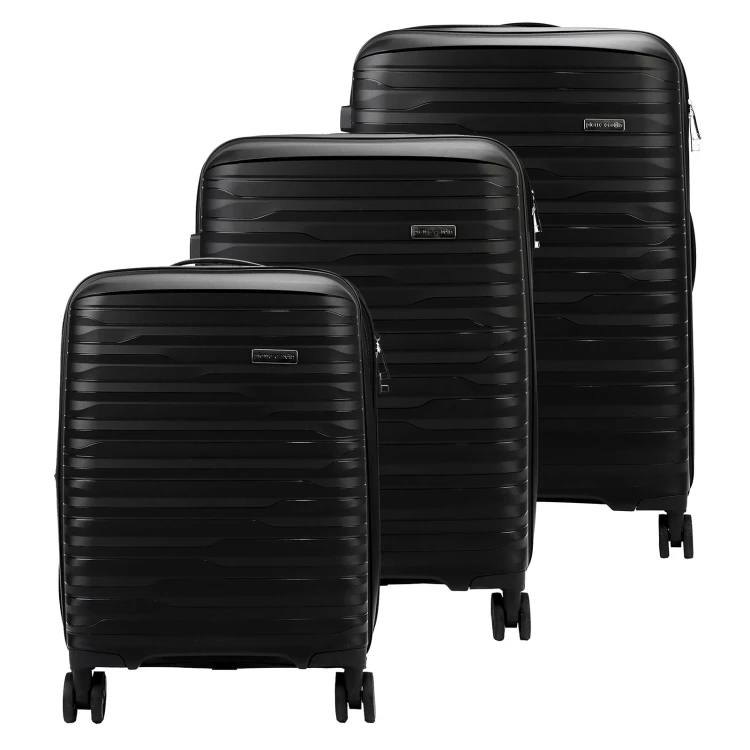 Mocna walizka damska z ABSu Pierre Cardin LEE10 PP16 x3 Z
