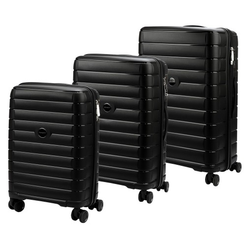 Mocna walizka damska z ABSu Pierre Cardin 2401 JOY05 x3 Z