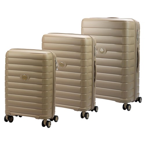 Mocna walizka damska z ABSu Pierre Cardin 2401 JOY05 x3 Z