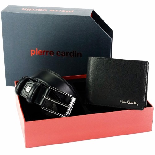 Meski zestaw prezentowy skóra naturalna Pierre Cardin PARURE 2551 GG37