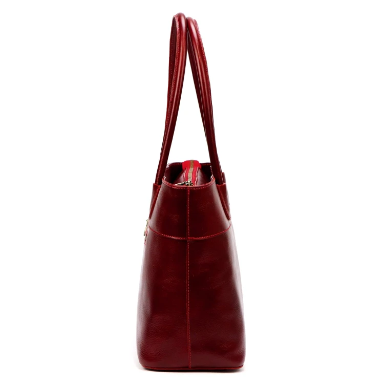 Skórzana duża elegancka damska shopperbag torebka na ramię Florence