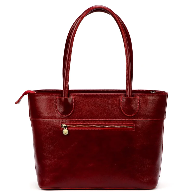 Skórzana duża elegancka damska shopperbag torebka na ramię Florence