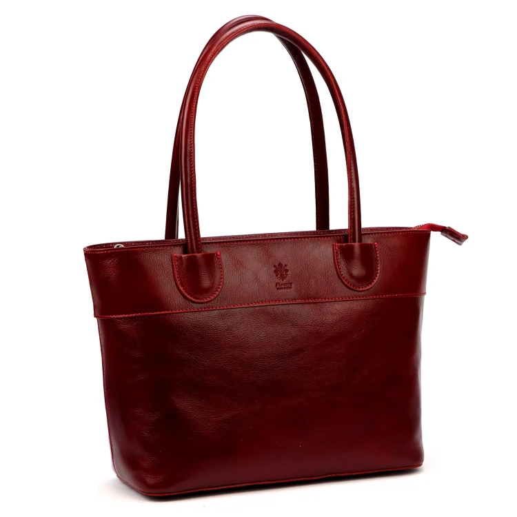 Skórzana duża elegancka damska shopperbag torebka na ramię Florence