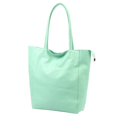 Duża skórzana torebka shopper Luka 26-084 Dollaro mieszcząca A4