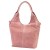 Duża zamszowa torebka shopper Luka 26-013 ze skóry naturalnej