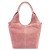 Duża zamszowa torebka shopper Luka 26-013 ze skóry naturalnej