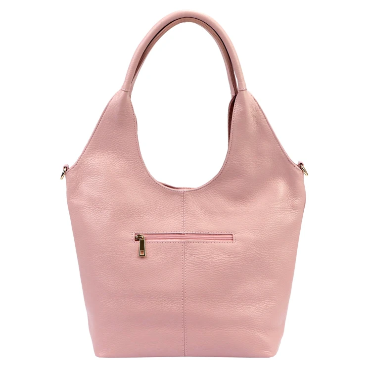 Duża zamszowa torebka shopper Luka 26-013 ze skóry naturalnej