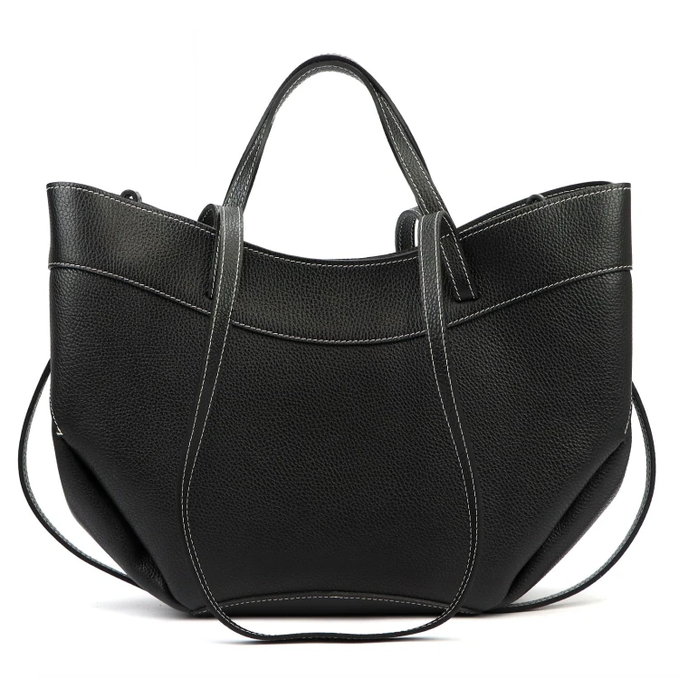 Luka damska shopperbag duża skórzana torebka na ramię kosmetyczka pasek